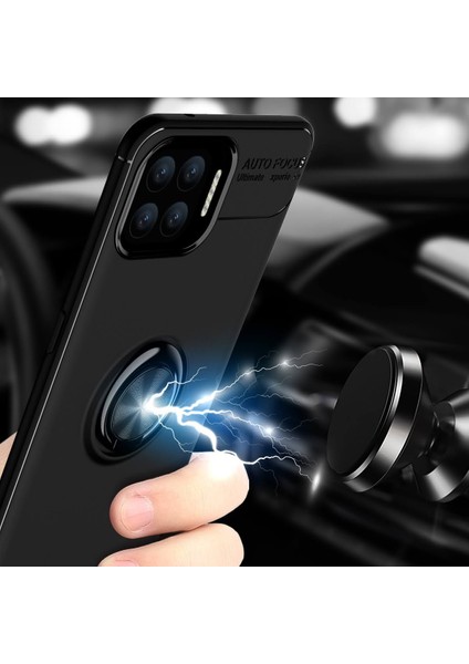Oppo Reno A73 Kılıf Yüzüklü Manyetik Ravel Silikon fırsatları