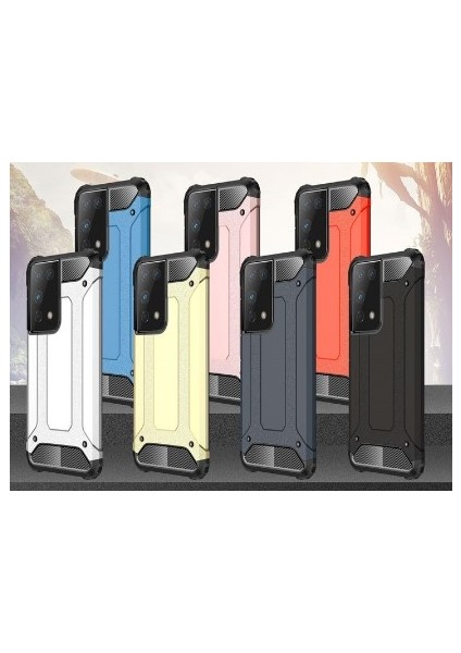 Samsung Galaxy S21 Plus Kılıf Çift Katmanlı Armour Case