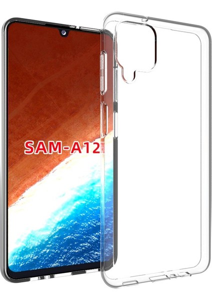 Kny Samsung Galaxy A12 Kılıf Ultra Ince Şeffaf Silikon