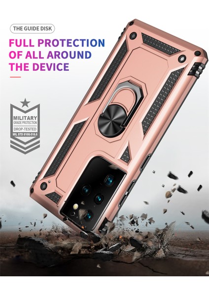 Samsung Galaxy S21 Ultra Kılıf Ultra Korumalı Yüzüklü Manyetik Vega Kapak fiyatları