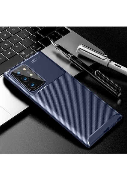 Samsung Galaxy S21 Plus Kılıf Karbon Desenli Lux Negro Silikon