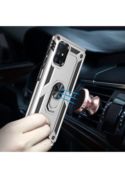 Samsung Galaxy M51 Kılıf Ultra Korumalı Yüzüklü Manyetik Vega Kapak fiyatları