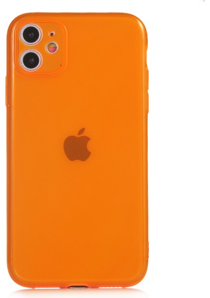 Apple Iphone 11 Kılıf Renkli Fosforlu Mun Silikon