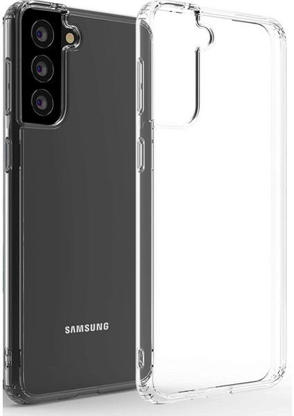 Samsung Galaxy S21 Plus Kılıf Ultra Ince Şeffaf Silikon