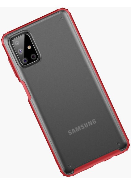 Samsung Galaxy M51 Kılıf Silikon Kenarlı Buzlu Sert Volks Kapak modelleri