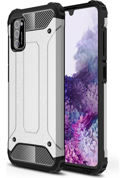 Samsung Galaxy A02S Kılıf Çift Katmanlı Armour Case