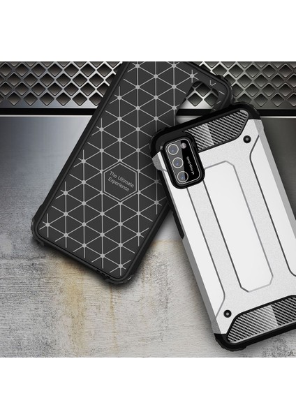 Samsung Galaxy A02S Kılıf Çift Katmanlı Armour Case fırsatları