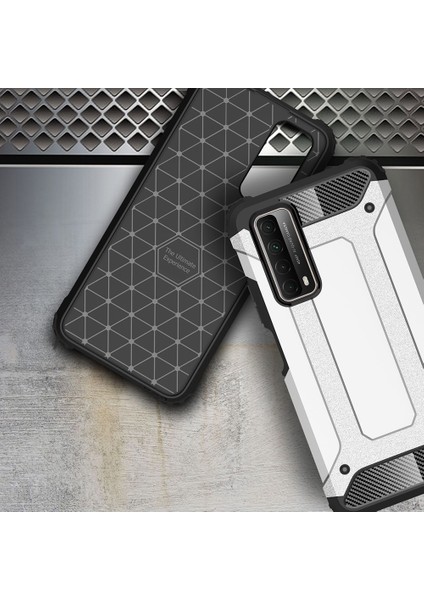 Huawei P Smart 2021 Kılıf Çift Katmanlı Armour Case