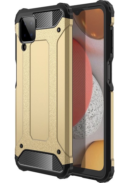 Samsung Galaxy A12 Kılıf Çift Katmanlı Armour Case