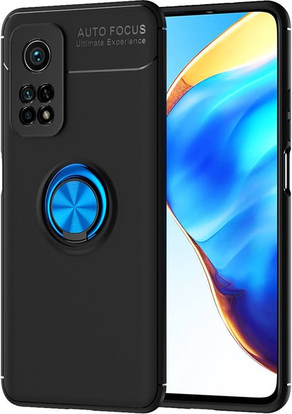 Xiaomi Mi 10T Pro Kılıf Yüzüklü Manyetik Ravel Silikon