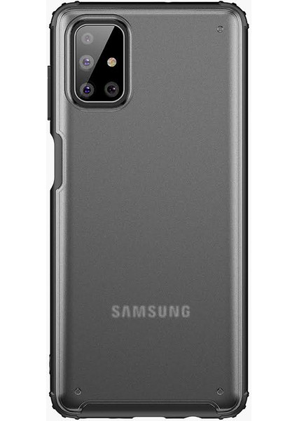 Samsung Galaxy M51 Kılıf Silikon Kenarlı Buzlu Sert Volks Kapak fırsatları