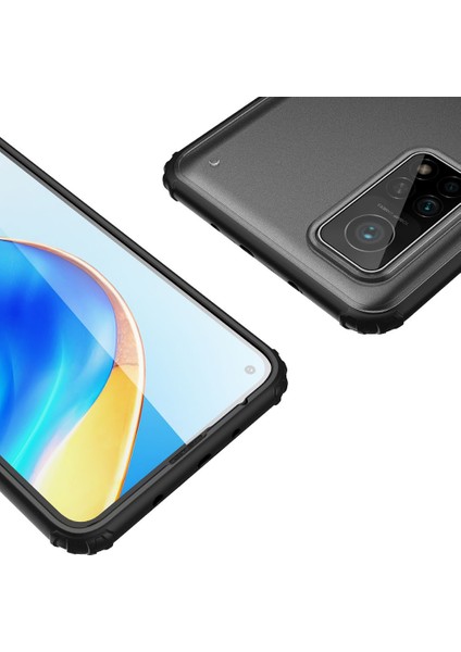 Xiaomi Mi 10T Pro Kılıf Silikon Kenarlı Buzlu Sert Volks Kapak