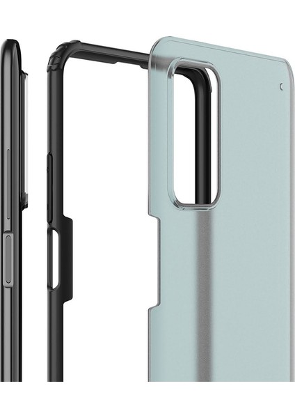 Xiaomi Mi 10T Pro Kılıf Silikon Kenarlı Buzlu Sert Volks Kapak