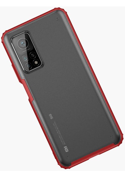 Xiaomi Mi 10T Pro Kılıf Silikon Kenarlı Buzlu Sert Volks Kapak