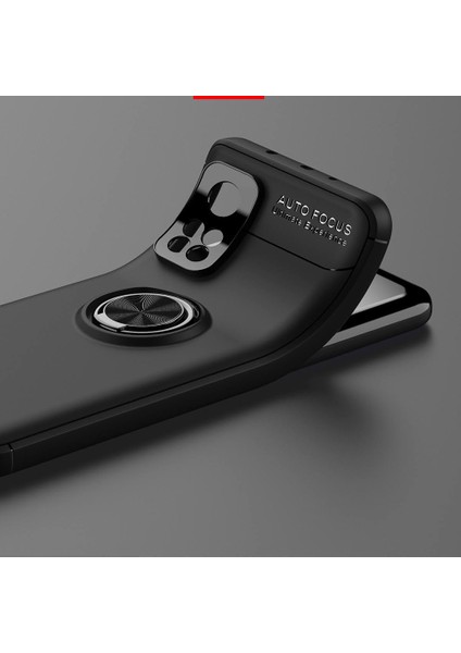 Xiaomi Mi 10T Pro Kılıf Yüzüklü Manyetik Ravel Silikon