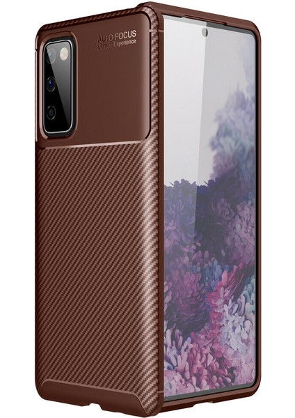 Samsung Galaxy S20FE Kılıf Karbon Desenli Lux Negro Silikon