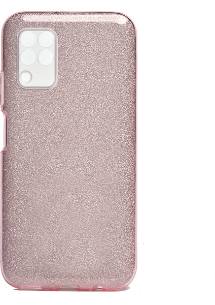 Huawei P40 Lite Kılıf Simli Parlak Shining Silikon