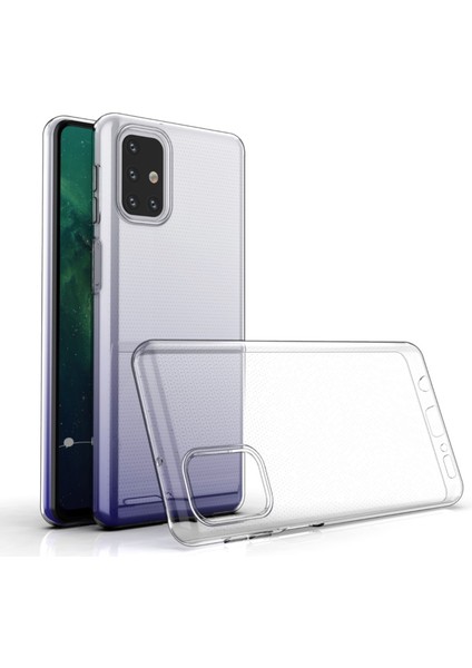 Samsung Galaxy M31S Kılıf Ultra Ince Şeffaf Silikon indirimleri