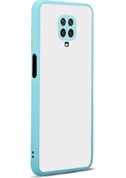 Xiaomi Redmi Note 9s Kılıf Renkli Kenarlı Kamera Korumalı Buzlu Hux Kapak