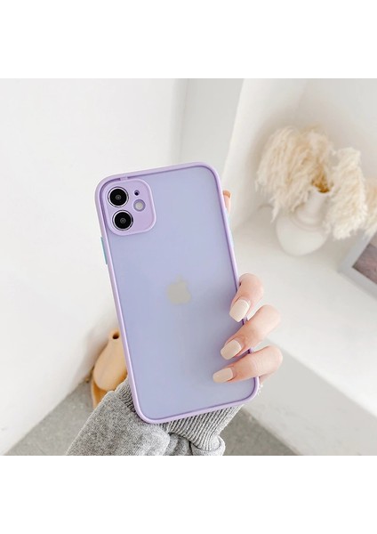 Xiaomi Redmi Note 9 Pro Kılıf Renkli Kenarlı Kamera Korumalı Buzlu Hux Kapak