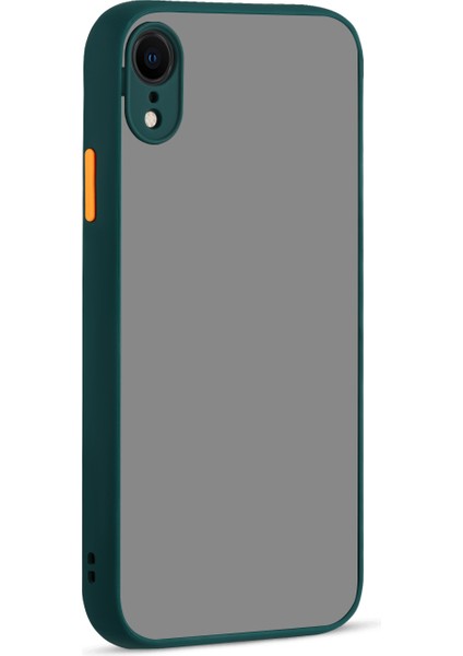 Apple Iphone Xr Kılıf Renkli Kenarlı Kamera Korumalı Buzlu Hux Kapak