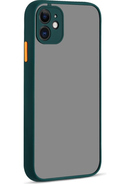 Apple Iphone 11 Kılıf Renkli Kenarlı Kamera Korumalı Buzlu Hux Kapak