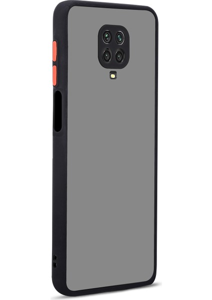 Xiaomi Redmi Note 9 Pro Kılıf Renkli Kenarlı Kamera Korumalı Buzlu Hux Kapak