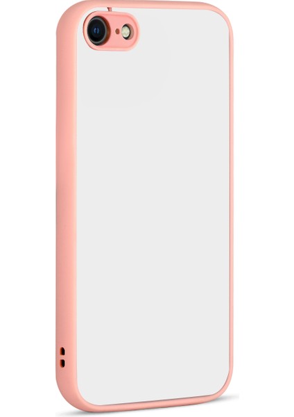 Apple Iphone 7 Kılıf Renkli Kenarlı Kamera Korumalı Buzlu Hux Kapak