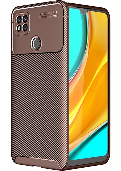 Xiaomi Redmi 9c Kılıf Karbon Desenli Lux Negro Silikon