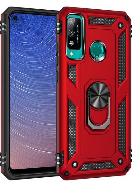 Lg P40 Lite Kılıf Ultra Korumalı Yüzüklü Manyetik Vega Kapak