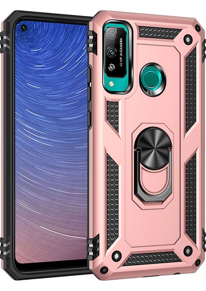 Lg P40 Lite Kılıf Ultra Korumalı Yüzüklü Manyetik Vega Kapak
