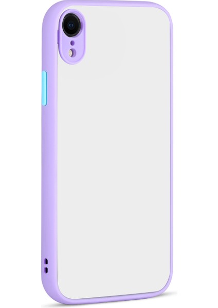 Apple Iphone Xr Kılıf Renkli Kenarlı Kamera Korumalı Buzlu Hux Kapak
