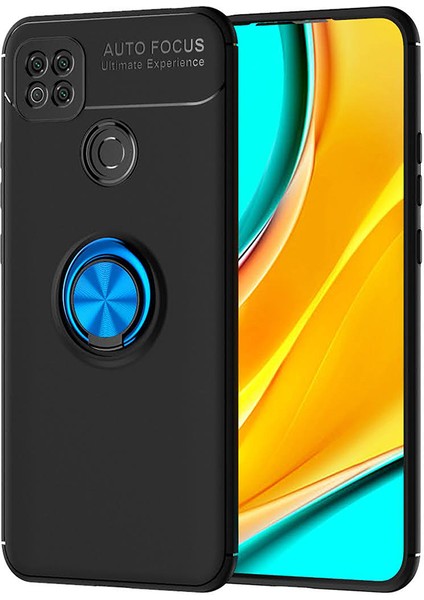 Xiaomi Redmi 9c Kılıf Yüzüklü Manyetik Ravel Silikon