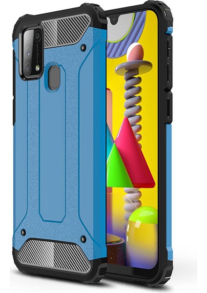 Samsung Galaxy M31 Kılıf Çift Katmanlı Armour Case