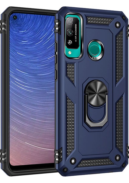 Lg P40 Lite Kılıf Ultra Korumalı Yüzüklü Manyetik Vega Kapak