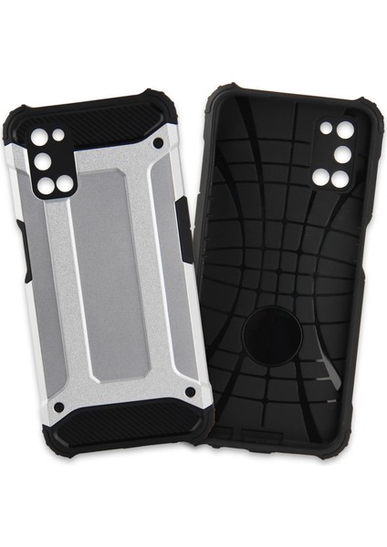 Kny Oppo A72 Kılıf Çift Katmanlı Armour Case