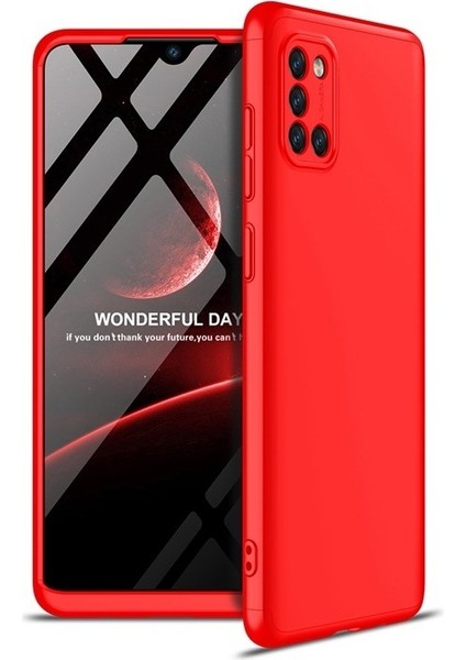 Samsung Galaxy A31 Kılıf 3 Parça 360 Zore Ays Kapak