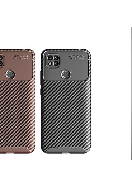 Xiaomi Redmi 9c Kılıf Karbon Desenli Lux Negro Silikon