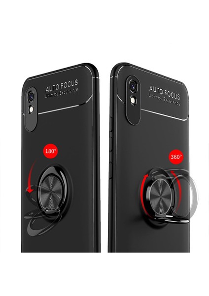 Xiaomi Redmi 9A Kılıf Yüzüklü Manyetik Ravel Silikon fiyatları