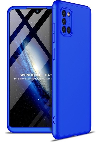 Samsung Galaxy A31 Kılıf 3 Parça 360 Zore Ays Kapak