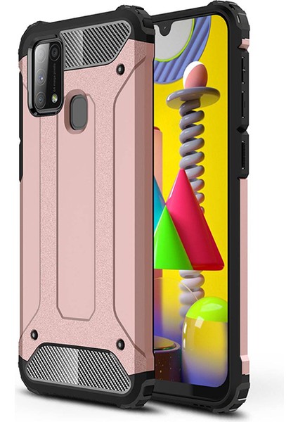 Samsung Galaxy M31 Kılıf Çift Katmanlı Armour Case
