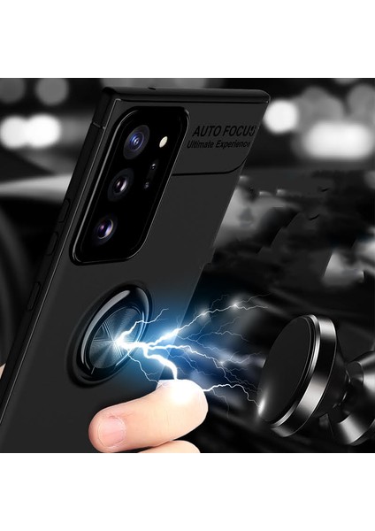 Samsung Galaxy Note 20 Ultra Kılıf Yüzüklü Manyetik Ravel Silikon indirimleri