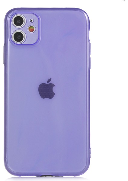 Apple Iphone 11 Kılıf Renkli Fosforlu Mun Silikon