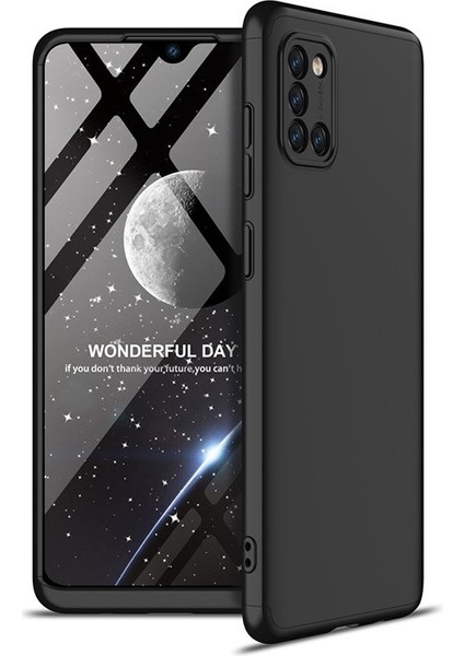Samsung Galaxy A31 Kılıf 3 Parça 360 Zore Ays Kapak
