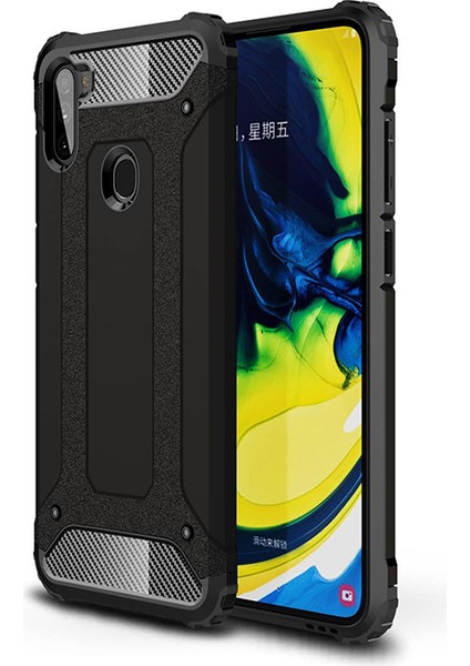 Samsung Galaxy A11 Kılıf Çift Katmanlı Armour Case