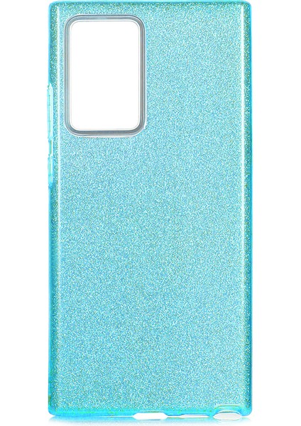 Samsung Galaxy Note 20 Ultra Kılıf Simli Parlak Shining Silikon