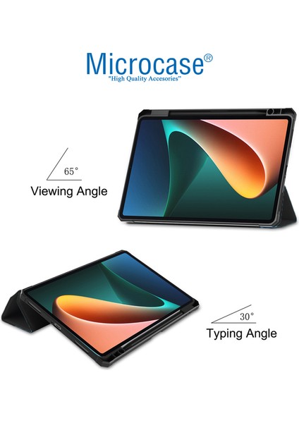Xiaomi Pad 5 Kalem Koymalı Standlı Deri Kılıf -Siyah modelleri