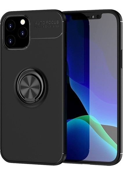 Apple Iphone 12 Mini Kılıf Yüzüklü Manyetik Ravel Silikon