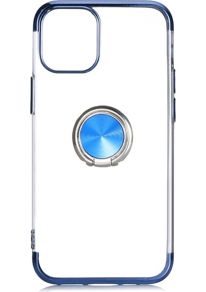 Apple Iphone 12 Mini Kılıf 4 Köşe Renkli Yüzüklü Manyetik Gess Silikon