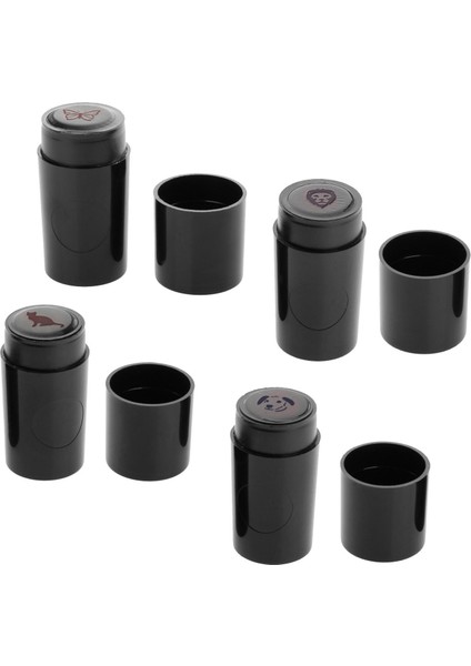 4pcs Kompakt Golf Topu Stamper Golfçü Hediyesi Için Hızlı Kurutma Golf Aksesuarları Black4 5.3x2.1cm (Yurt Dışından)